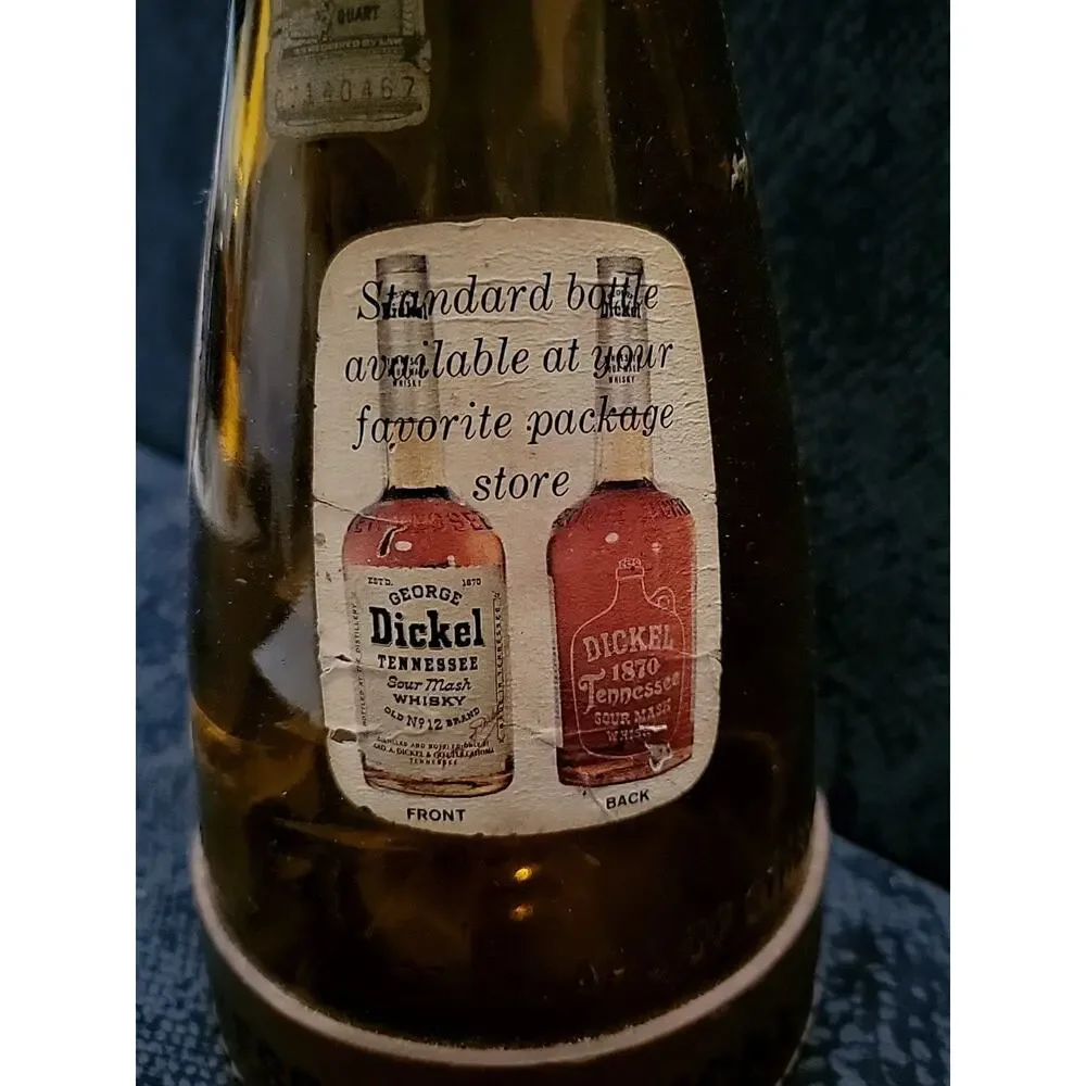 George Dickel Tennessee Whiskey Sour Mash Glass Bottle 15